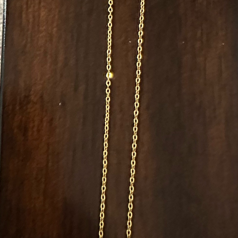 Gold Initial Necklace - image 3